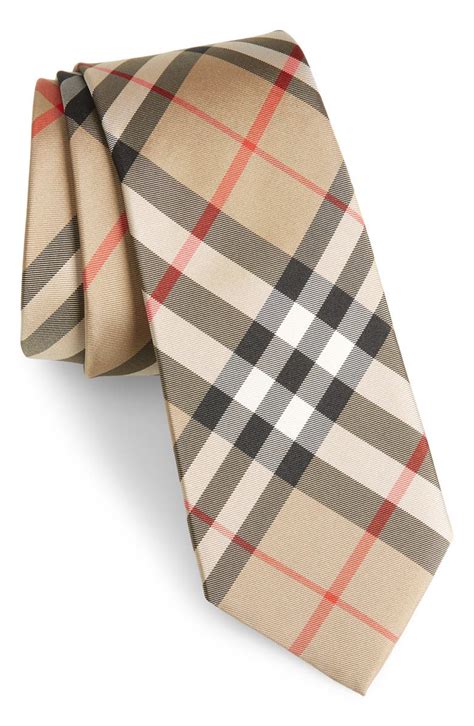 Burberry Men's Manston Check Silk Tie 